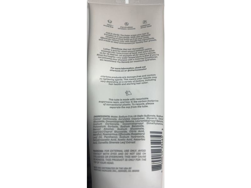 Overtone The Fader Clarifying Shampoo, 8 fl oz/237 mL