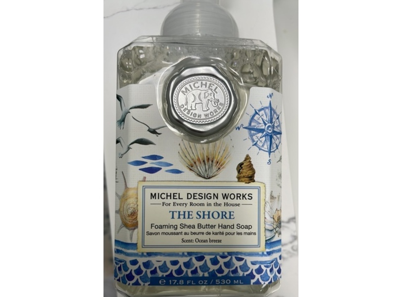Michel Design Works Foaming Shea Butter Hand Soap, The Shore, 17.8 fl oz/530 mL