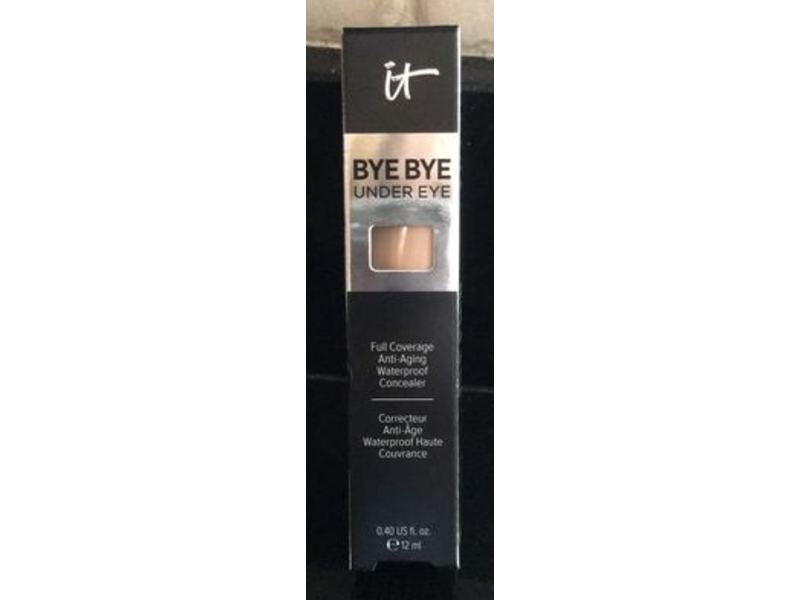 It Cosmetics Bye Bye Under Eye Full Coverage Anti-Aging Waterproof Concealer, Light Buff, 0.40 fl oz/12 mL