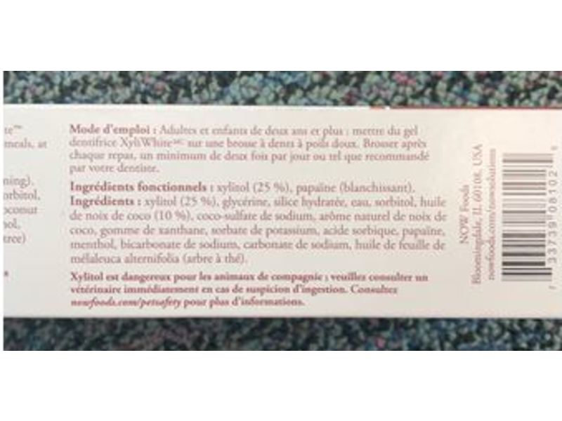 Now Solutions XyliWhite Toothpaste Gel, Coconut Oil, Mint, 6.4 oz/181 g