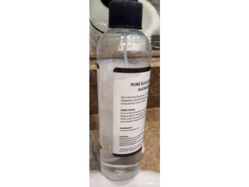 EuroSpa Aromatics Shower Mist, Pure Eucalyptus Oil, 8 fl oz/238 mL