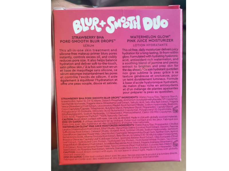 Glow Recipe Blur + Smooth Duo, Strawberry + Watermelon