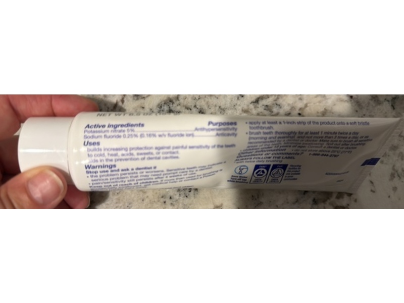 Sensodyne Sensitive Teeth And Cavity Prevention Toothpaste, Advanced Whitening, 6.5 oz