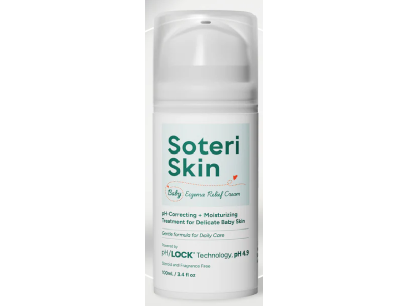 Soteri Skin Baby Eczema Relief Cream, 3.4 fl oz/100 mL