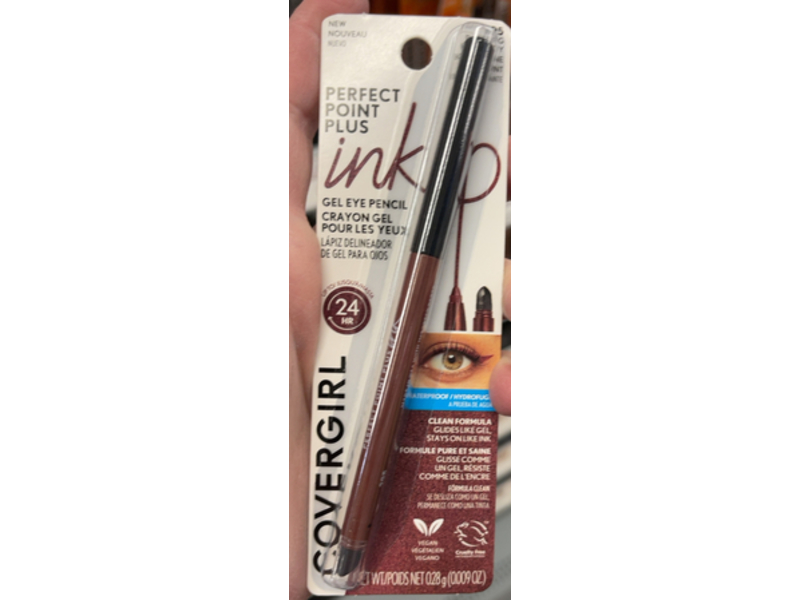 Covergirl Perfect Point Plus Ink Gel Eye Pencil, 295 Dazzling Burgundy, 0.009 oz/0.28 g