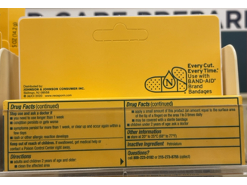 Neosporin Pain Relieving Ointment, 0.5 oz/14.2 g, Pack Of 4