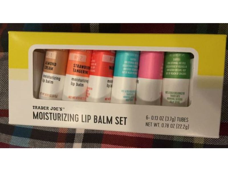 Trader Joe's Moisturizing Lip Balm Set, 0.13 oz/3.7 g, 6 Pack
