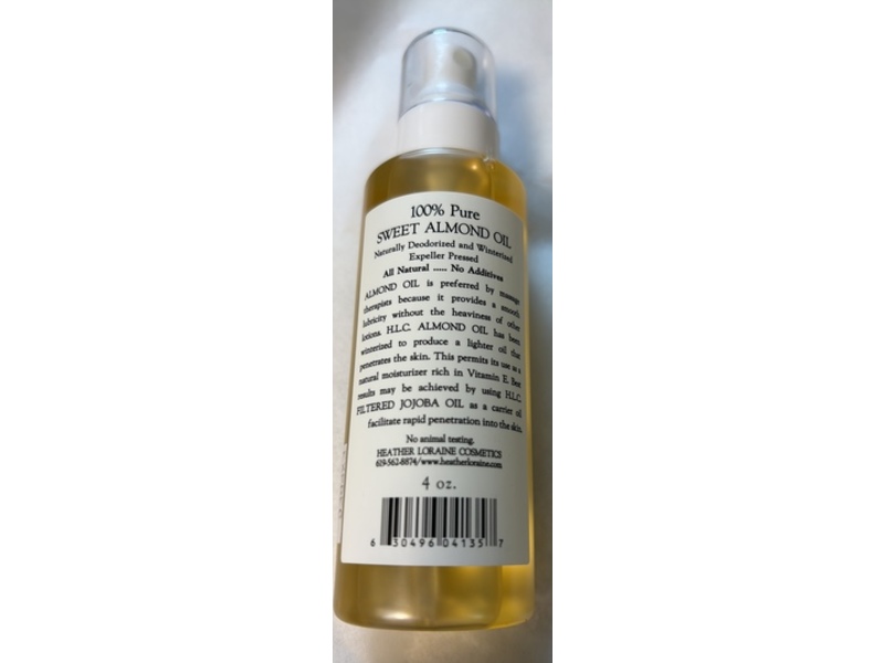 Heather Loraine Cosmetics Almond Oil, 4 oz