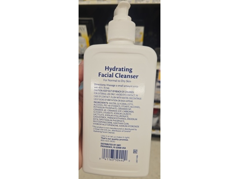 Equaline Hydrating Facial Cleanser, 3 Ceramides & Hyaluronic Acid, 12 fl oz/355 mL