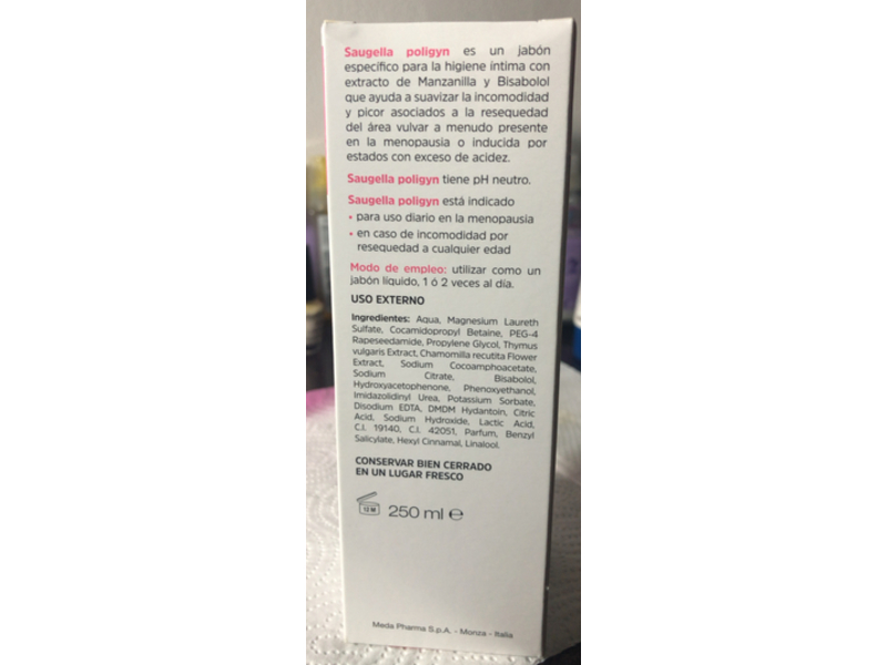 Saugella Poligyn Intimate Soap, 250 mL