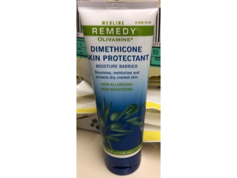 Medline Remedy Dimethicone Skin Protectant Moisture Barrier, Olivamine, 4 fl oz/118 mL