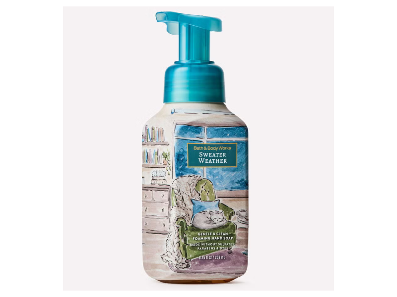 Bath & Body Works Gentle & Clean Foaming Hand Soap, Sweater Weather, 8.75 fl oz/259 mL.