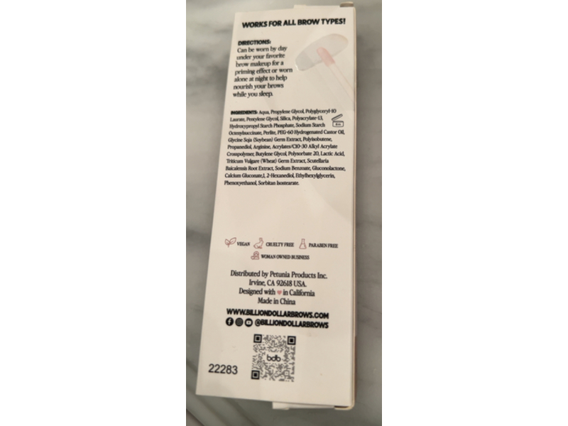 Billion Dollar Brows Brow Conditioner, 0.1 fl oz/3 mL