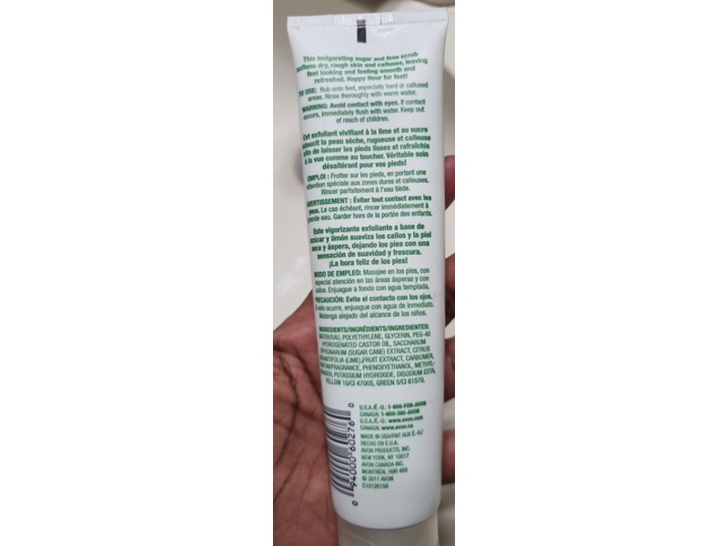 Avon Foot Works Exfoliating Scrub, Mojito, 3.4 fl oz/100 mL