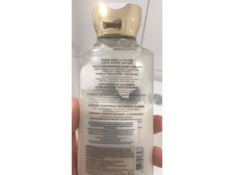 Bath & Body Works Daily Nourishing Body Lotion , Warm Vanilla Sugar, 8 fl oz/236 mL
