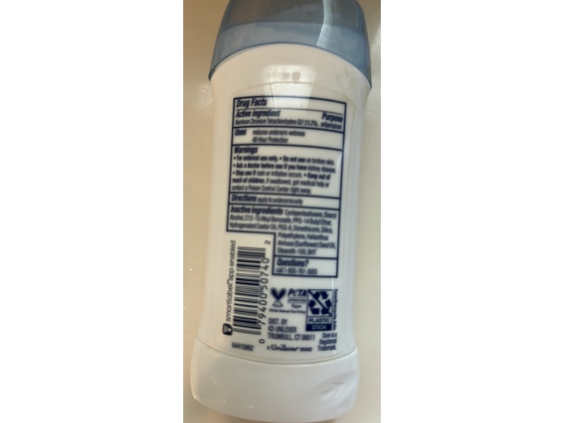 Dove Sensitive Antiperspirants Deodorants, 2.6 oz/74 g