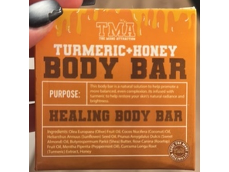 The Mane Attraction Healing Body Bar, Turmeric + Honey