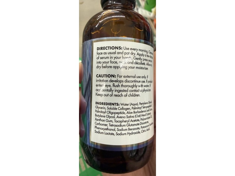 Ani Gold Collagen & Peptides Instant Firming Serum, 3.75 fl oz/111 mL