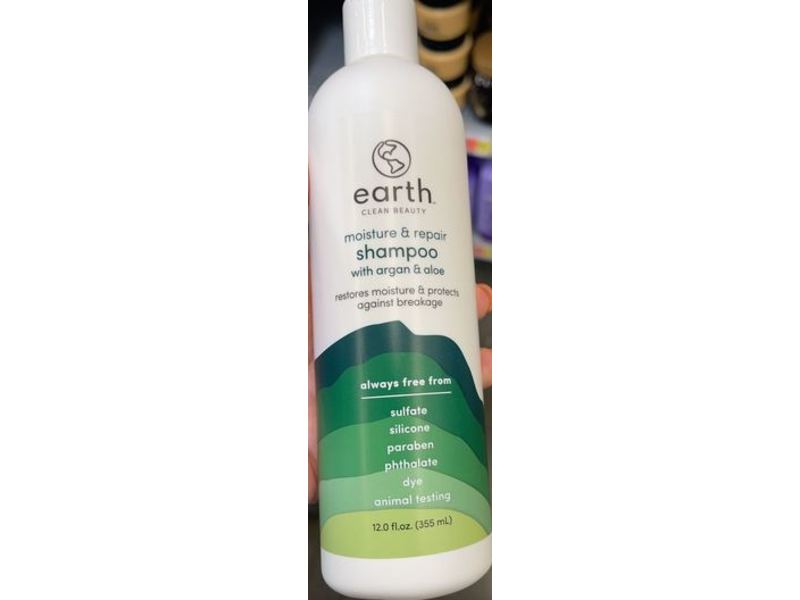 Earth Moisturure & Repaire Shampoo, Argan & Aloe, 12.0 fl oz/355 mL