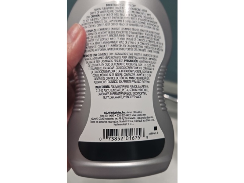 Gojo Pumice Hand Cleaner, Cherry Gel, 10 fl oz/295 mL