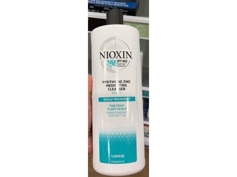 Nioxin Pyrithione Zinc Medicating Cleanser, 33.8 fl oz/1 L