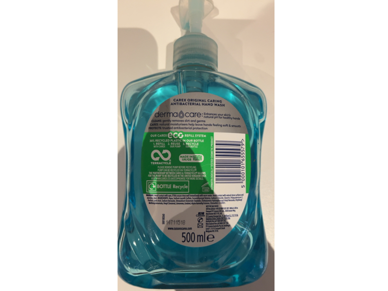 Cussons Carex Derma Care Antibacterial Hand Wash, Original, 500 mL