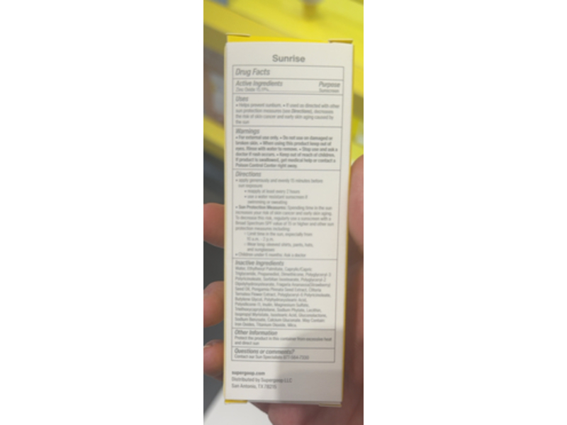 Supergoop! Mineral Glow Screen Soft-Radiance Drops, SPF 40 PA+++, Sunrise, 1.7 fl oz/50 mL