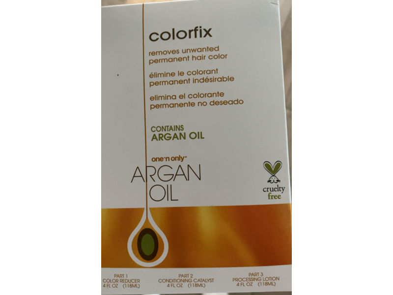 One 'n Only Colorfix Permanent Color Remover with Argan Oil, 4 fl oz/118 mL