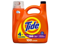Tide Liquid Laundry Detergent, Spring Meadow, 100 Loads, 132 fl oz/3.9 L - Image 2