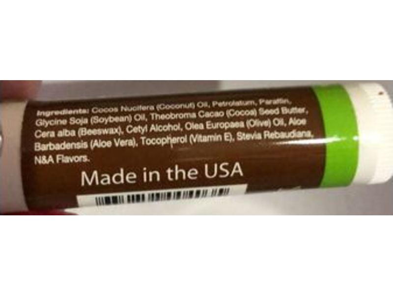Nature's Bees Cocoa Butter Lip Balm Moisturizer, Olive Oil, Shea Butter, 0.15 oz/4.2 g