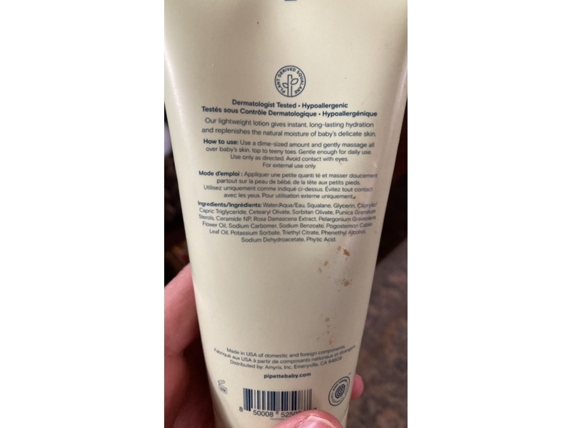 Pipette Baby Lotion, 6 oz/177 mL