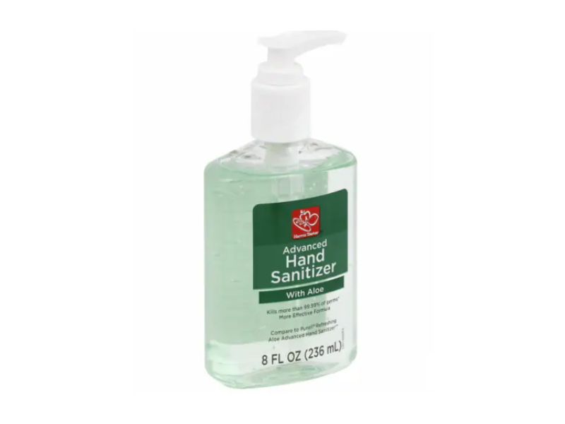 Harris Teeter Advanced Hand Sanitizer, Aloe, 8 fl oz/236 mL