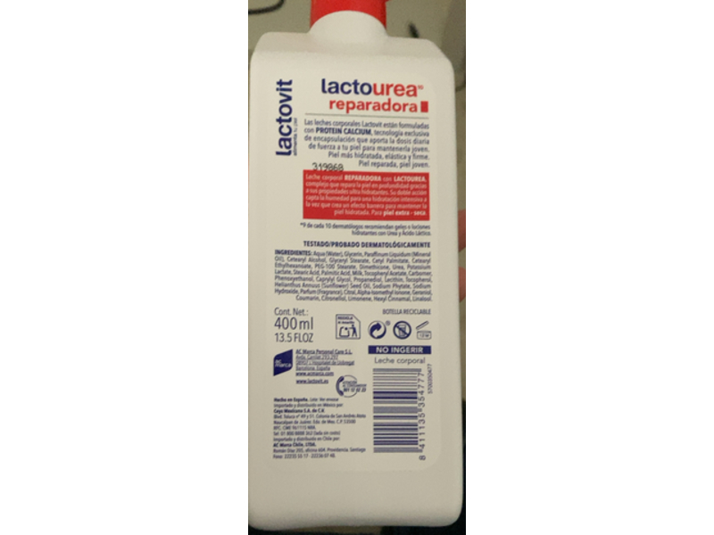 Lactovit Lactourea Body Milk Lotion, 13.5 fl oz/400 mL