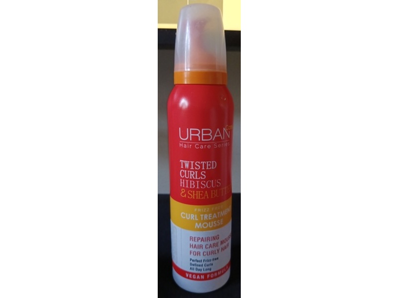 Urban Care Twisted Curls Curl Treatment Mousse, Hibiscus & Shea Butter, 150 mL