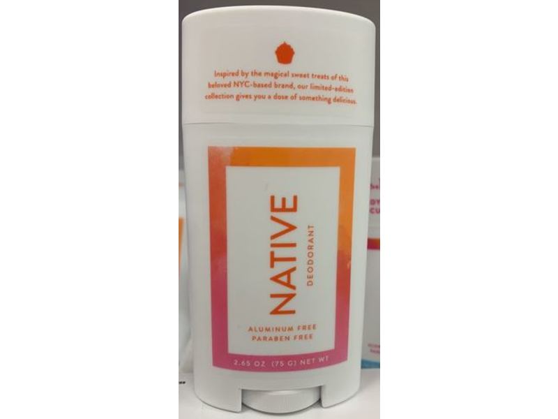 Native Deodorant, Fresh Peach Cupcake, 2.65 oz/75 g