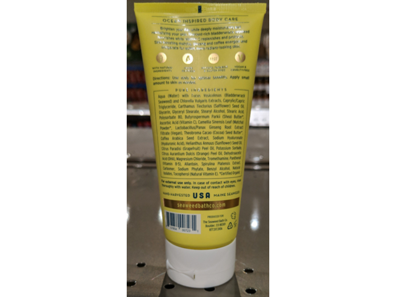 The Seaweed Bath Co. Energizing Body Cream, Matcha & Vitamin C, 6 fl oz/177 ml