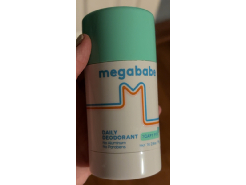 Megababe Daily Deodorant, Soapy Pits, 2.6 oz/75 g