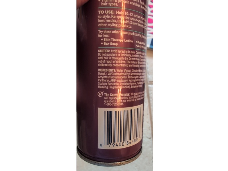 Suave Maximum Hold Hair Spray, 6.5 oz/184 g