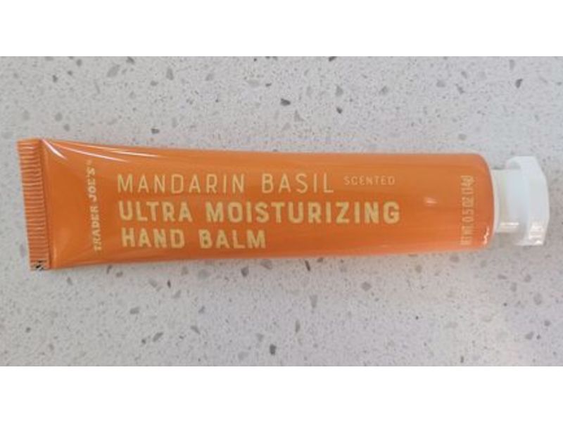 Trader Joe's Ultra Moisturizing Hand Balm, Mandarin Basil Scented, 0.5 oz/14 g