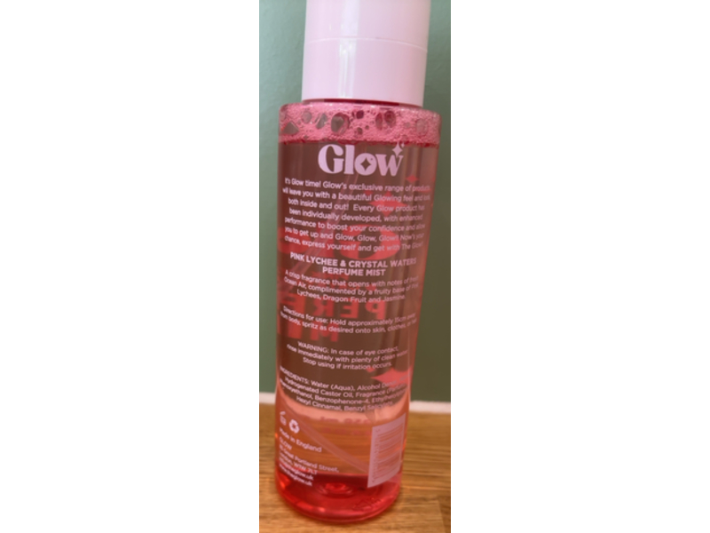 Glow Perfume Mist, Pink Lychee & Crystal Waters, 8.45 fl oz/250 mL