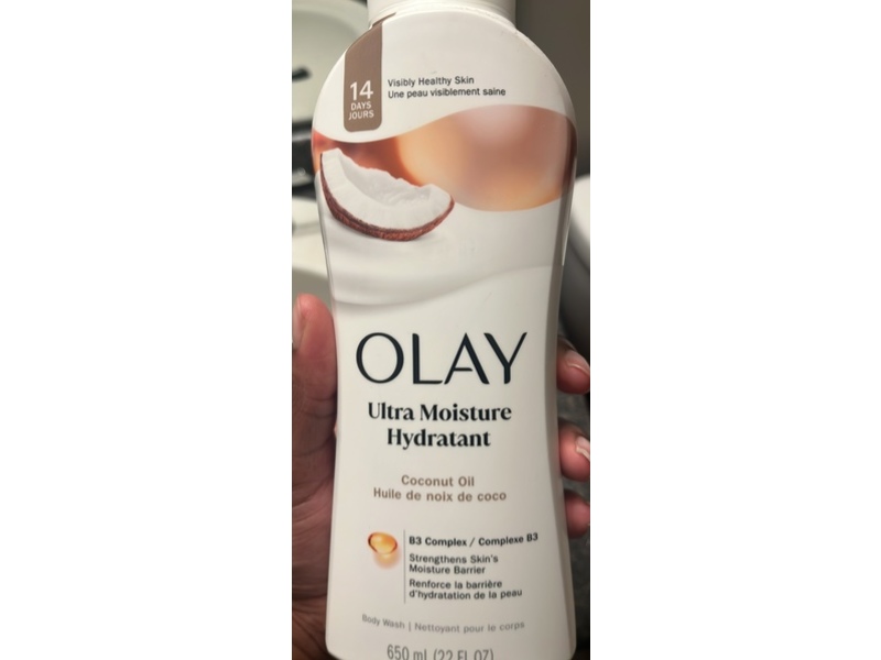 Olay Ultra Moisture Body Wash, Coconut Oil, 22 fl oz/650 mL