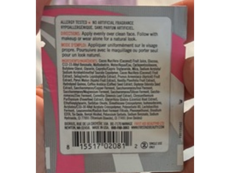 First Aid Beauty Hello Fab Coconut Skin Smoothie Priming Moisturizer, 0.06 fl oz/2 mL