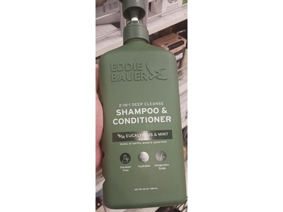 Eddie Bauer 2-In-1 Deep Cleanse Shampoo & Conditioner, Eucalyptus & Mint, 0.32 oz/950 mL