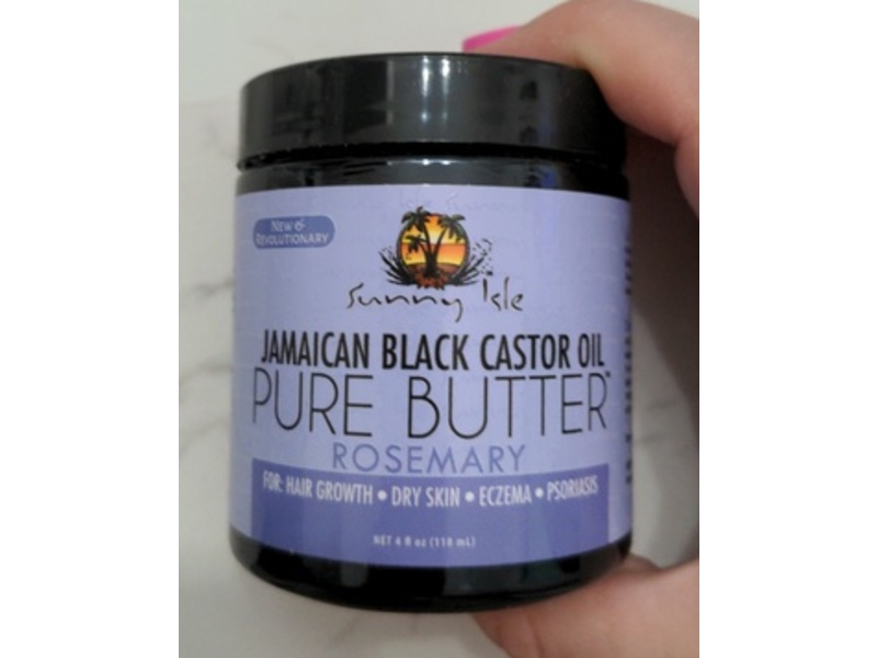 Sunny Isle Pure Butter Rosemary Jamaican Black Castor Oil, 4 fl oz/118 mL