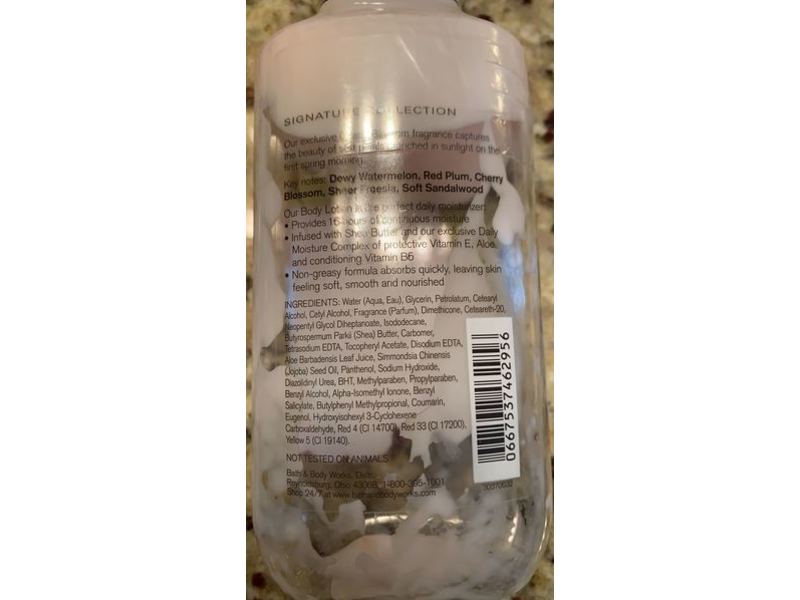 Bath & Body Works Cherry Blossom Body Lotion, Shea & Vitamin E, 8 fl oz/236 mL