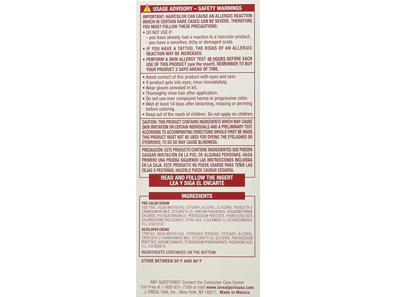 L'Oreal Excellence Triple Protection Color Creme, 5AB Mocha Ash Brown, 3 Pack