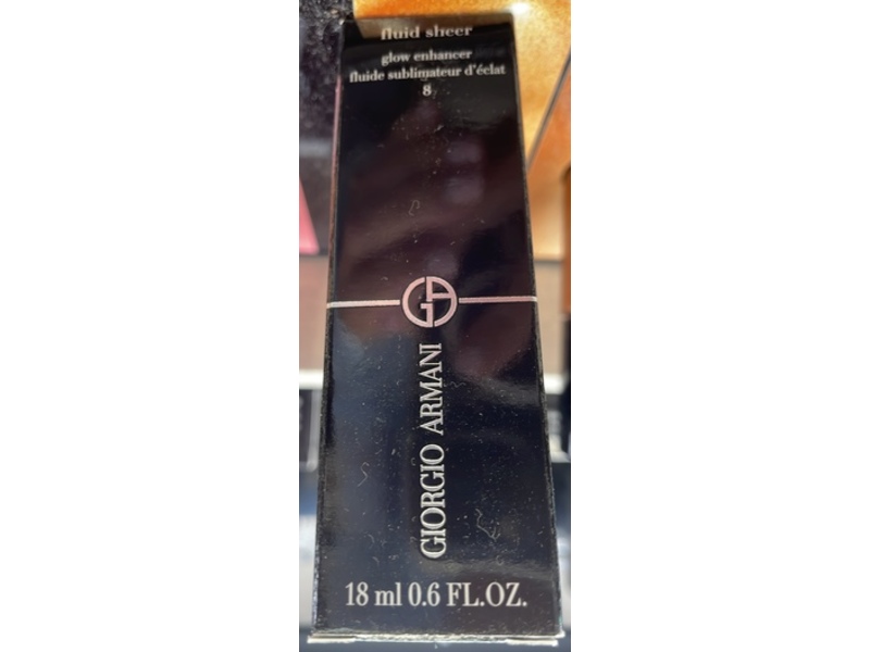 Giorgio Armani Fluid Sheer Glow Enhancer, 8 Pink, 0.6 fl oz/18 mL