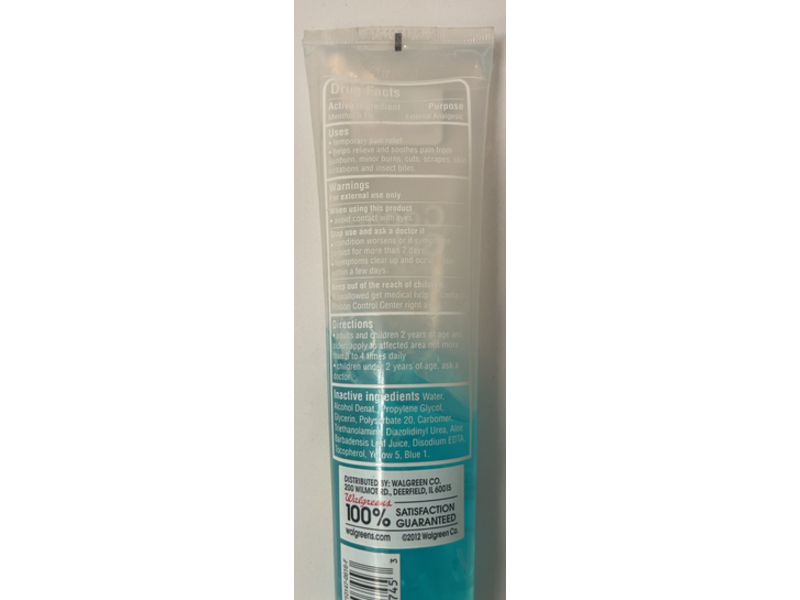 Well At Walgreens Cooling Gel, Menthol, 6 oz/170 g