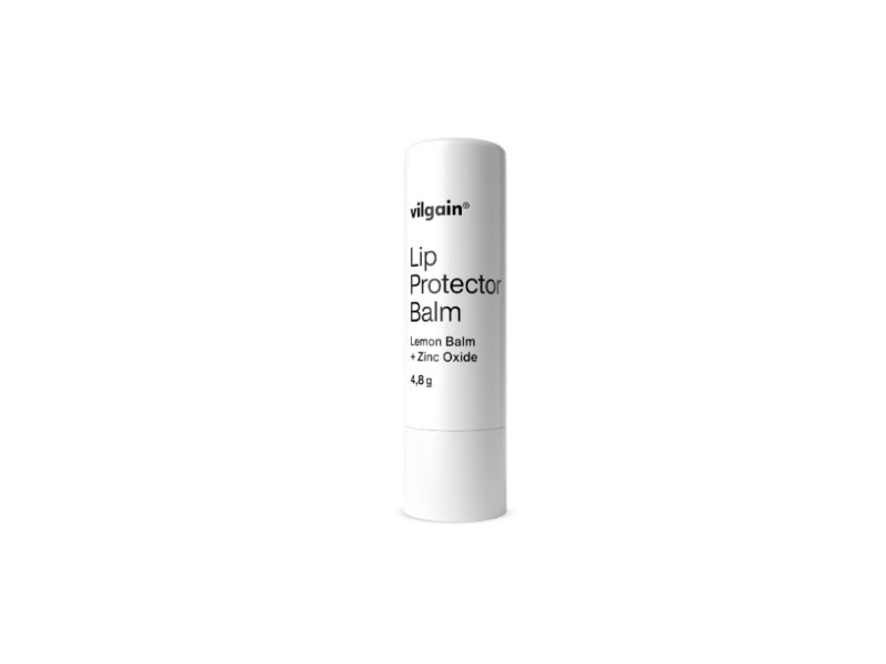 Vilgain Lip Protector Balm, Lemon Balm + Zinc Oxide, 4.8 g