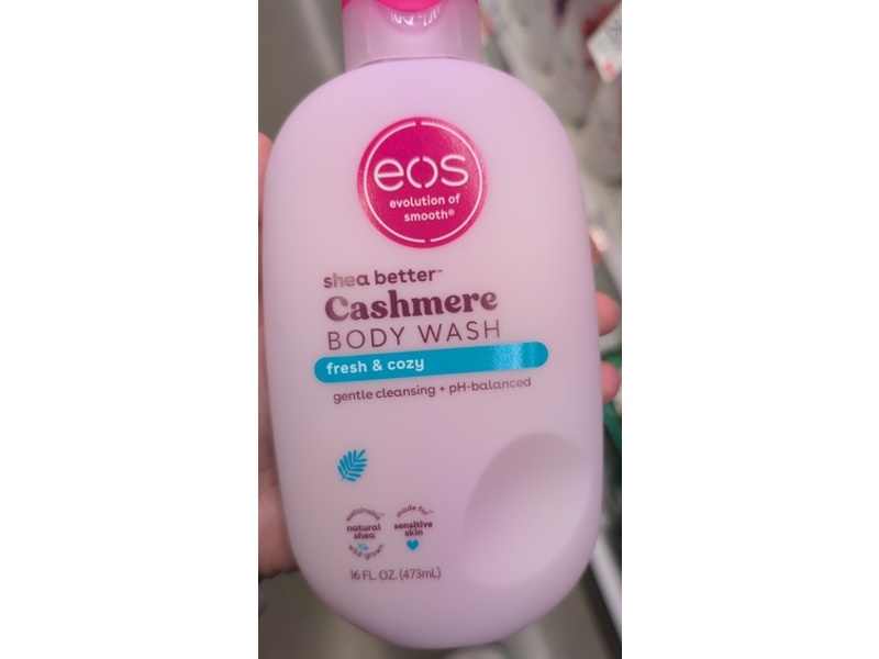 EOS Shea Better Cashmere Body Wash, Fresh & Cozy, 16 fl oz/473 mL